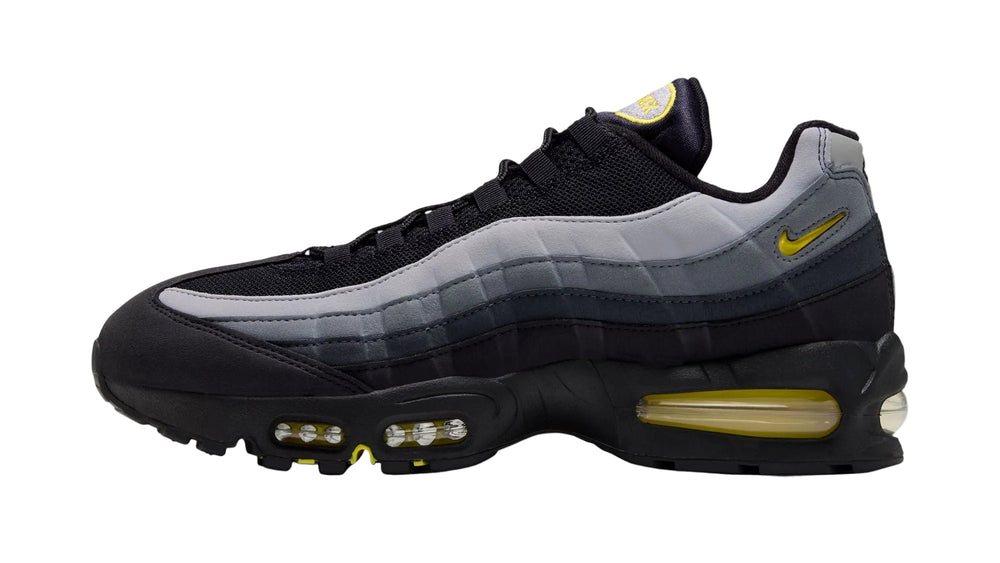 NIKE AIR MAX 95 PREMIUM - BLACK/CHROME YELLOW-DK SMOKE GREY